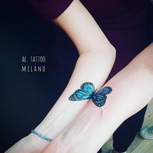 tatuaggio-farfalle-braccio-by-@actattoomilano