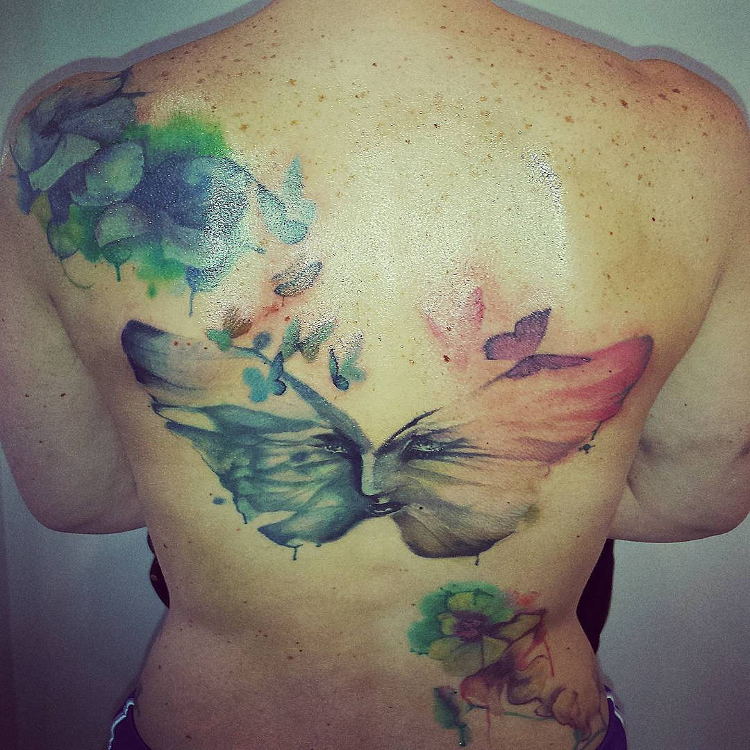 tatuaggio-farfalle-schiena-by-@stefypap81