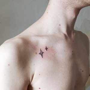 tattoo stilizzato stelle by @erka_z
