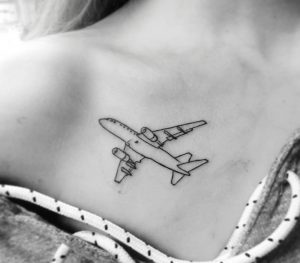 tattoo aereoplano by @josephblackstone