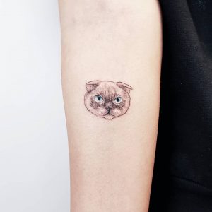 Tattoo gatto by @by_vas