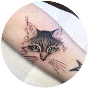 Tattoo gatto by @kiera_tattoo