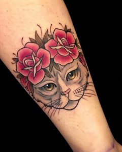 Tattoo gatto by @samuelamaggi