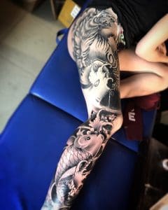 Tattoo carpa tigre