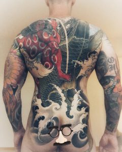 Tattoo carpa schiena