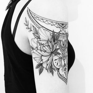 tattoo black lines by @evavanoverbeeke at @inkdistrictamsterdam