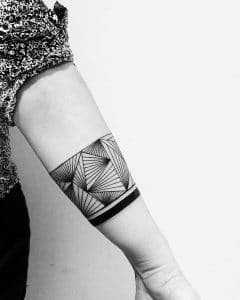 tattoo black lines geometric by @evavanoverbeeke at @inkdistrictamsterdam