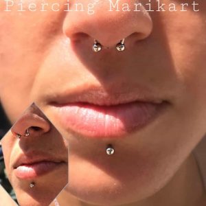 labret piercing by marika nieli