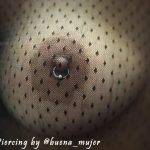 nipple piercing by @buena_mujer