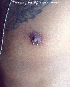 nipple piercing by @piercer_mari