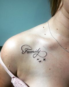 tattoo infinito rondini by @robsilvatattoo