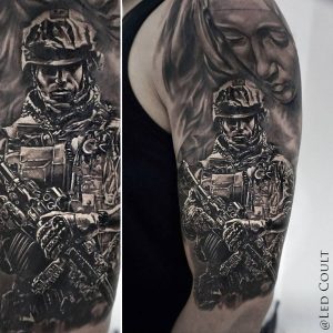 tatuaggio lavoro soldato