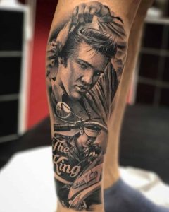 Elvis tattoo by @carlesbonafe