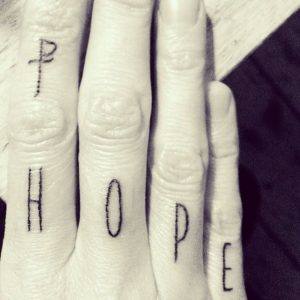hope tattoo photocredit @asiaargento