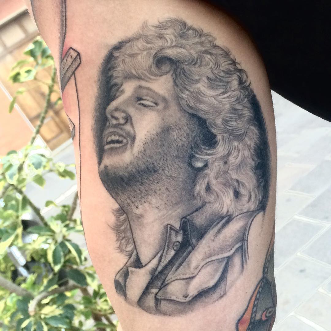 Pino Daniele tattoo by @angelasmisek